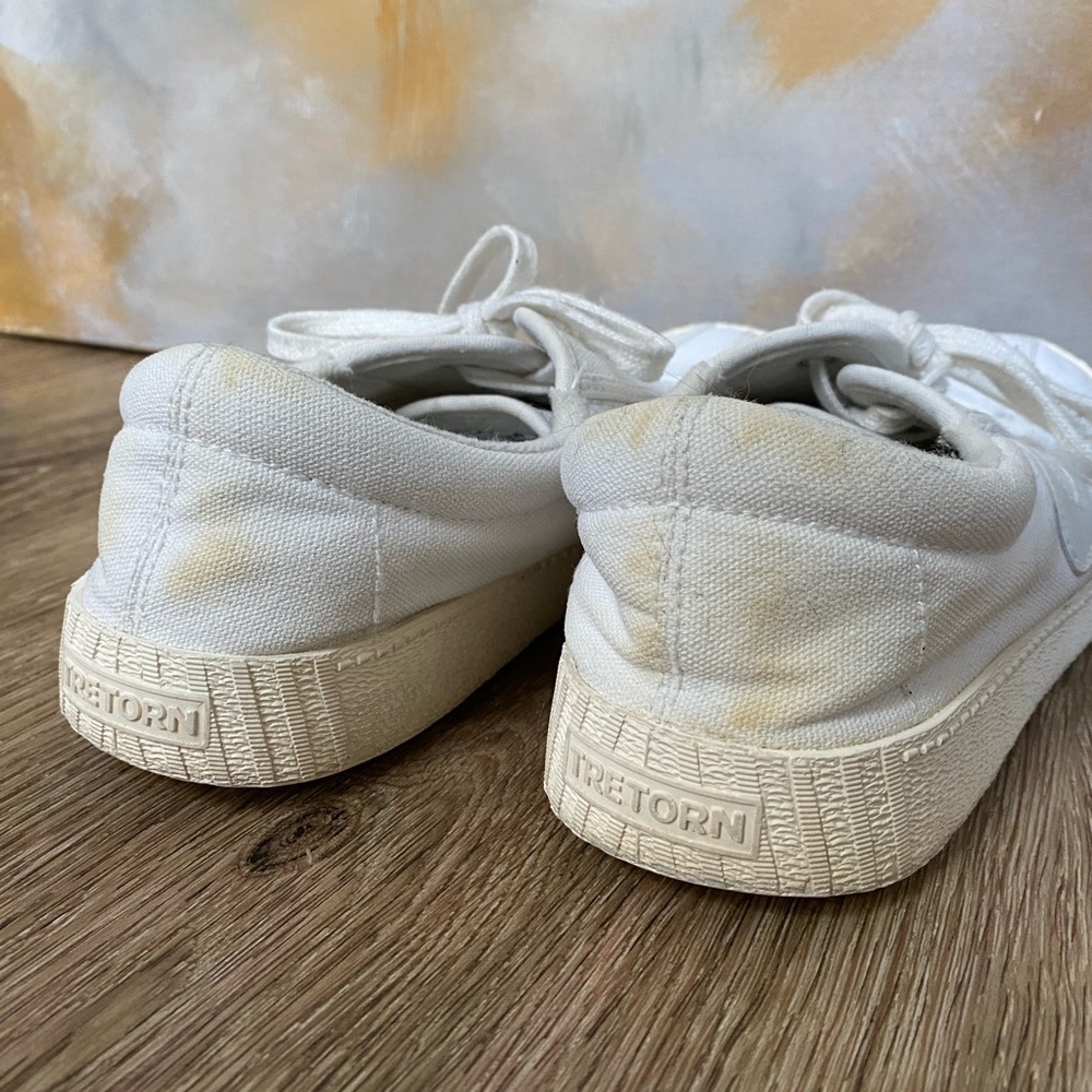 Vintage Tretorn Nylite Plus Canvas Sneaker in White Size 9.5 - Picture 6 of 11